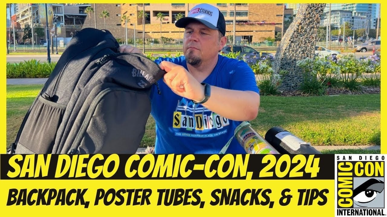 Backpack Packing, Snacks, Poster Tubes & Other Essentials for San Diego Comic-Con (SDCC) 2024