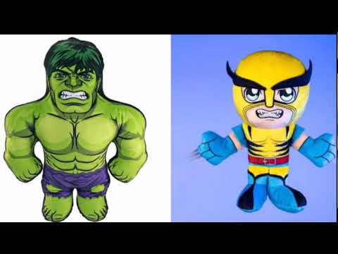 filtración los nuevos Peluches de hulk & wolverine  San Diego comic con 2024