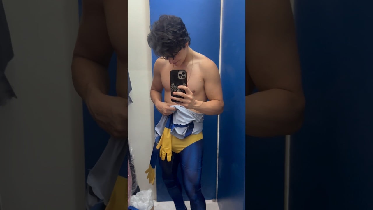 PRIMERA PRUEBA DE MI COSPLAY DE CYCLOPS PARA COMIC-CON SAN DIEGO ⭐️⚡️ #NavyVlogs #AndresNavy #XMen