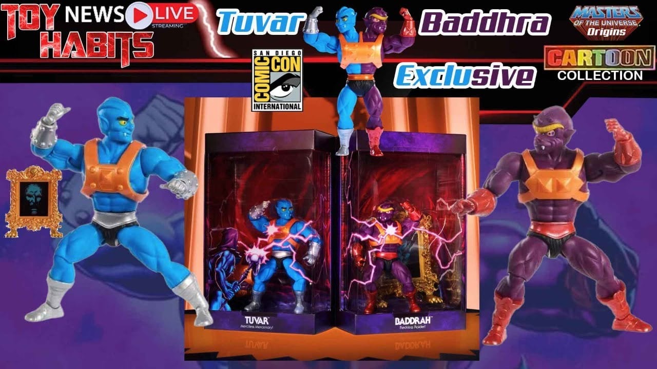 Two-Bad Tuvar & Baddrah MOTU Origins Cartoon Collection SDCC 2024 Exclusive Multipack Reveal