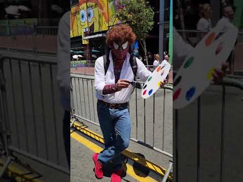 Bob Ross Spider-Man at San Diego Comic-Con 2024