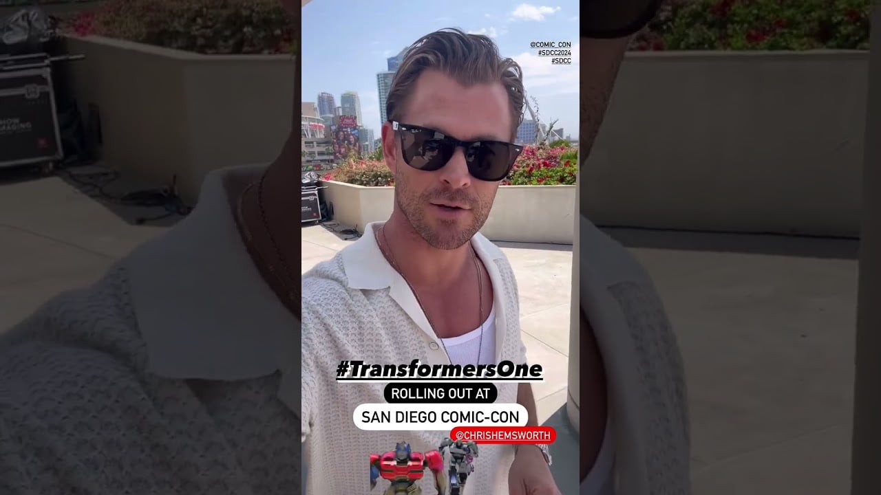 Chris Hemsworth at San Diego Comic Con 2024 for #TransformersOne