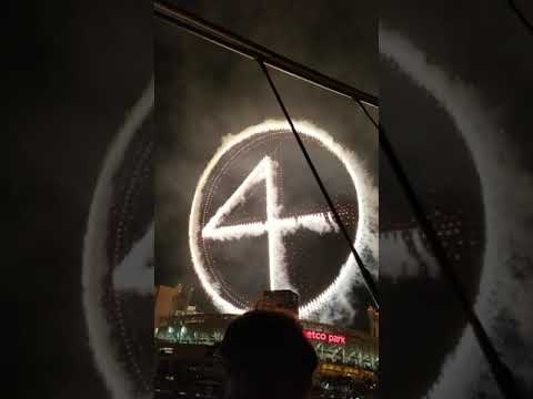 Deadpool & Wolverine Fireworks and Drone Show San Diego Comic-Con 2024 Part 3