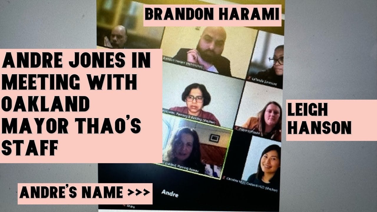 FBI Raid Aftermath: Photo Has Andre Jones In Oakland Mayor’ Sheng Thao Office Virtual Staff Meeting