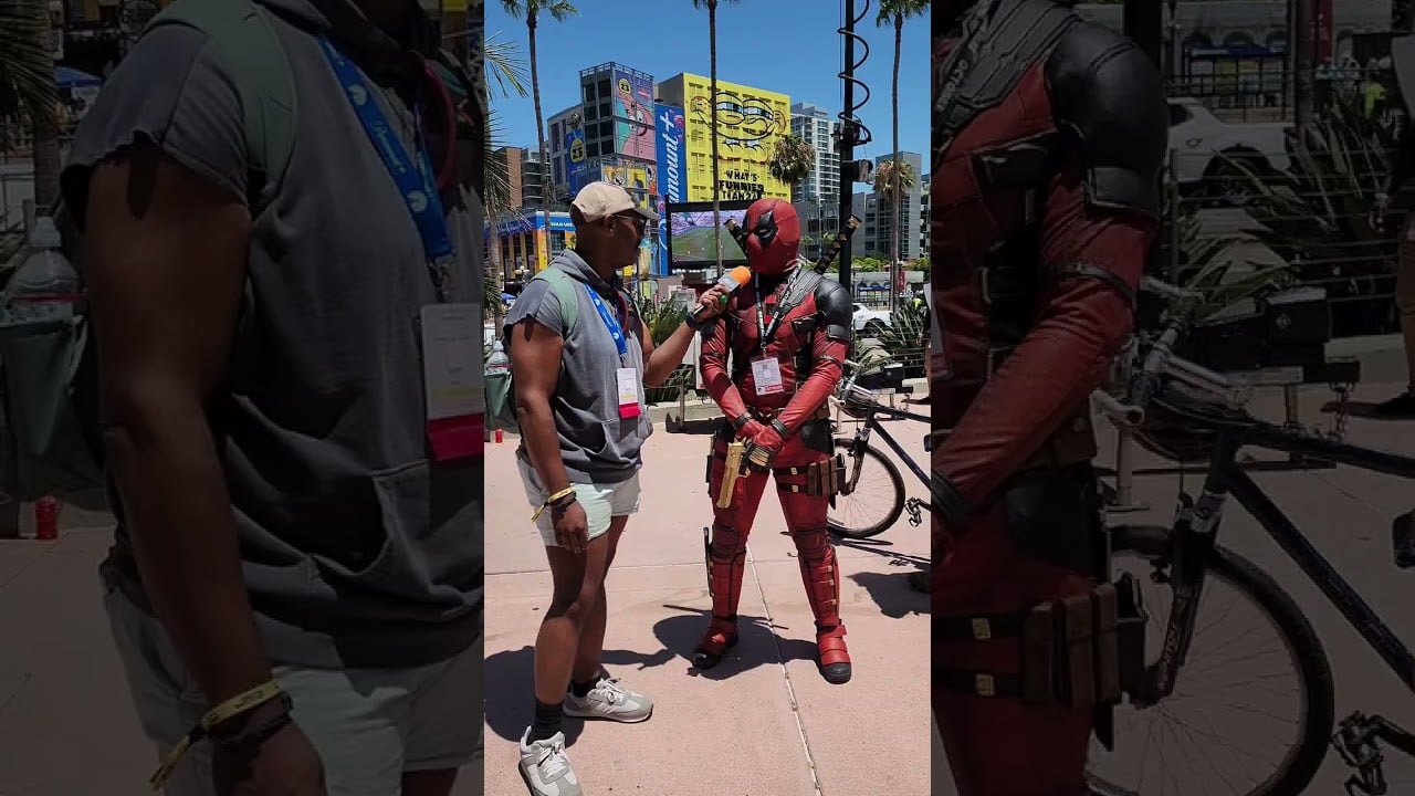 Funny Deadpool Interview at San Diego Comic-Con 2024!