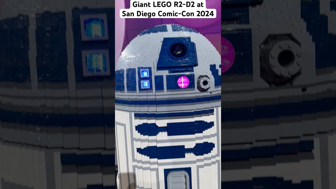 Giant LEGO R2-D2 At San Diego Comic-Con 2024