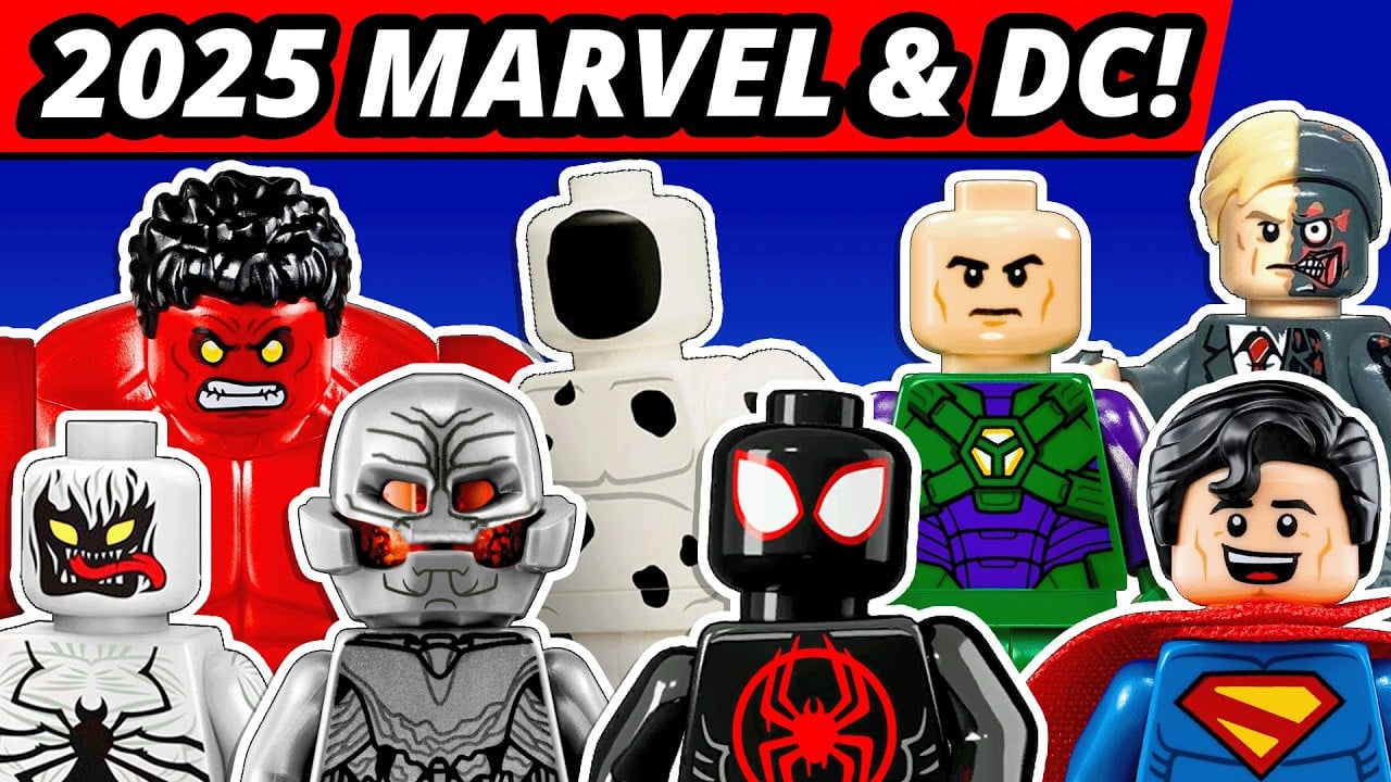 LEGO NEWS! 2025 Marvel Spider-Verse! Anti-Venom! 2025 DC Superman! Two-Face! Comic Con!