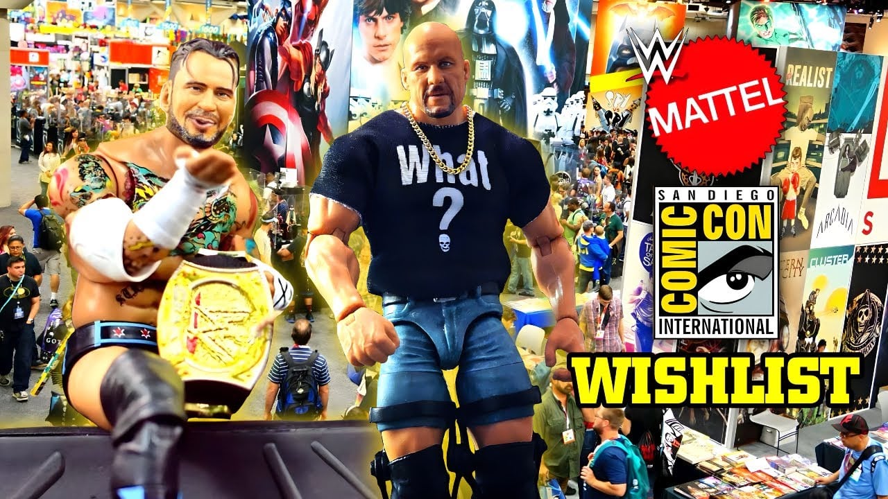 MY OFFICIAL WWE MATTEL SDCC 2024 WISH-LIST! NEW WWE FIGURES 2024!