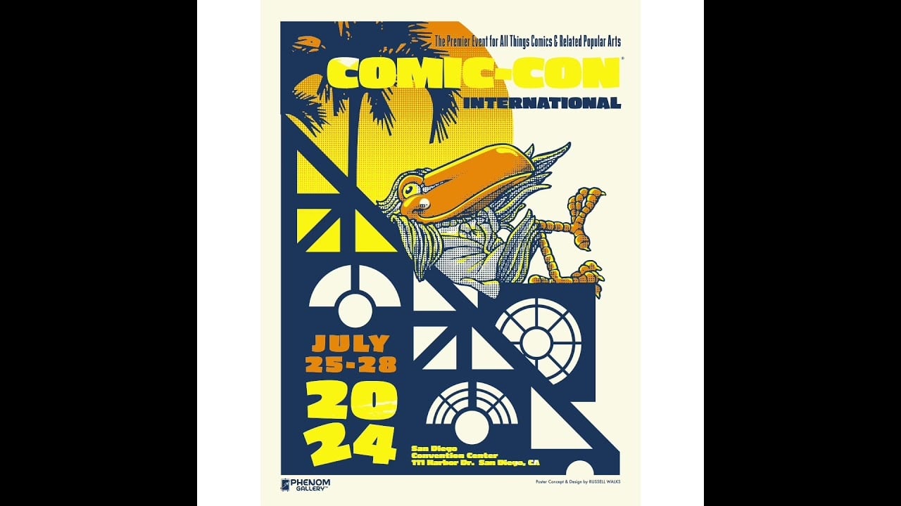 San Diego Comic-Con® 2024 18″ x 24″ Serigraph Print