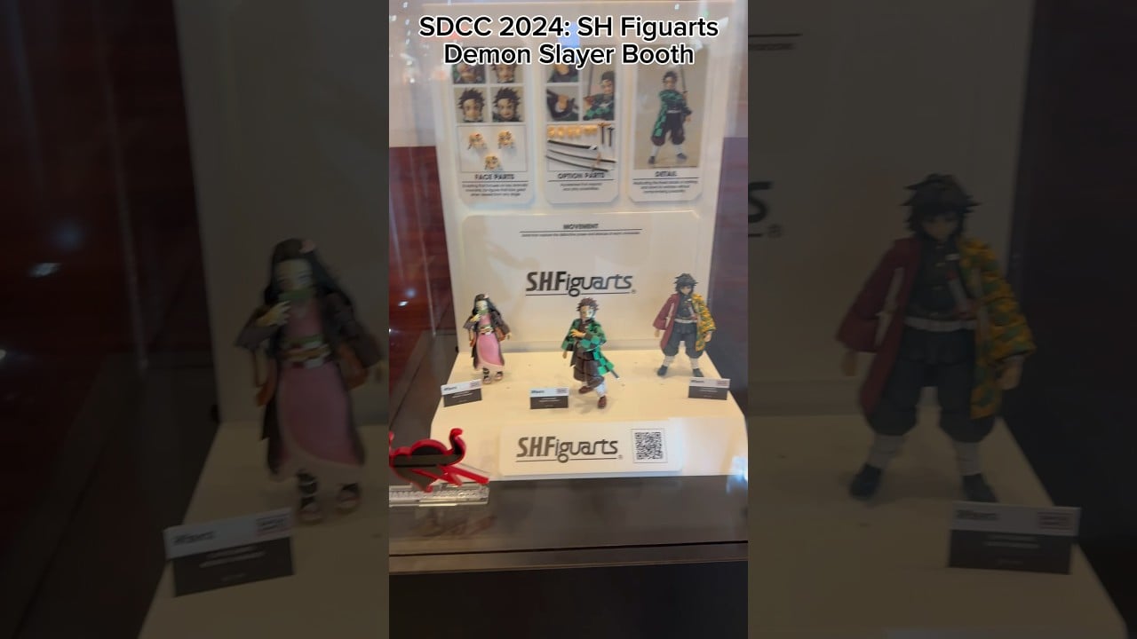 San Diego Comic Con 2024: SH Figuarts Demon Slayer Booth #collectibles #actionfigures #toys #shorts