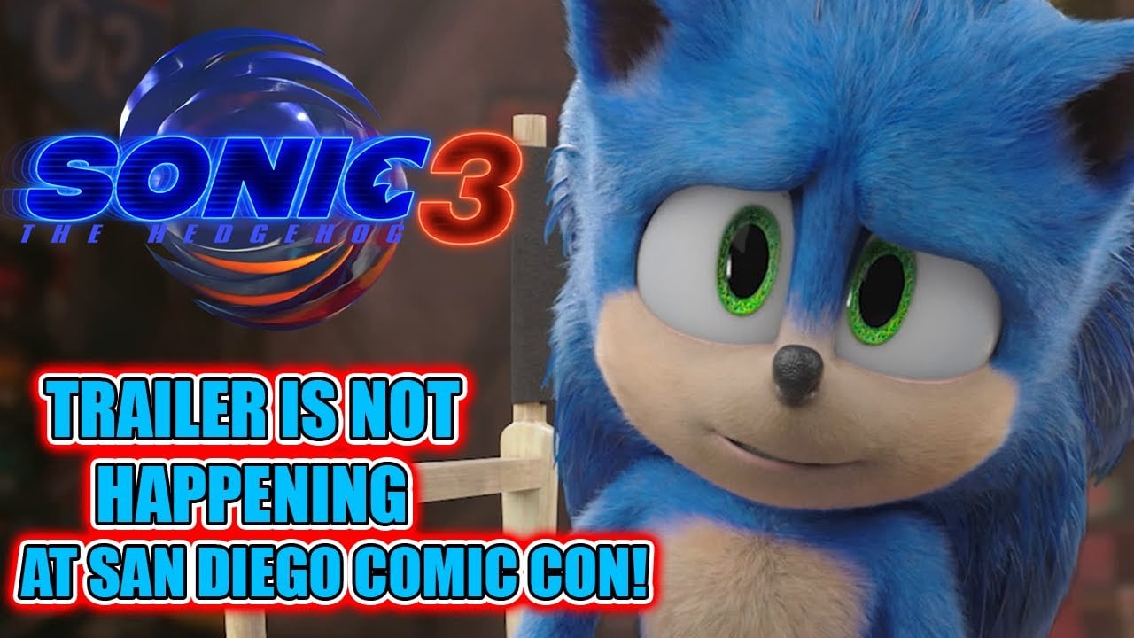 Sonic Movie 3 Trailer is happening at San Diego Comic Con!