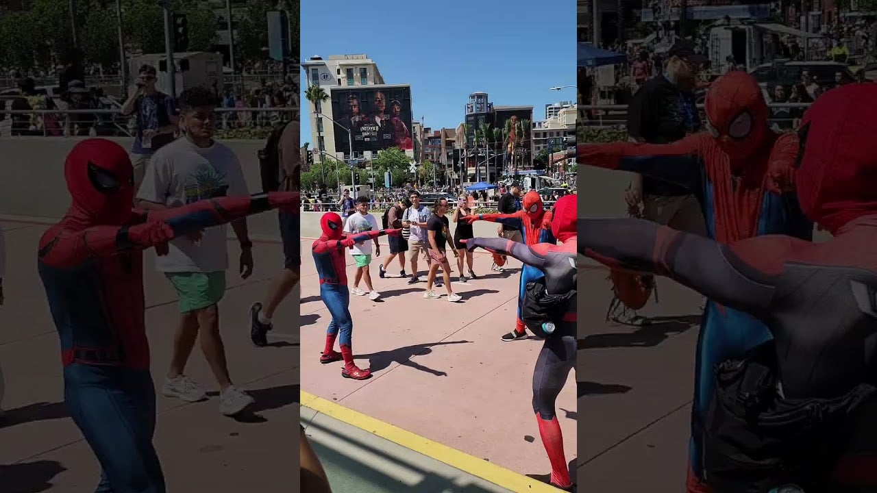 Spider-Man Meme Comes to Life at San Diego Comic-Con 2024!