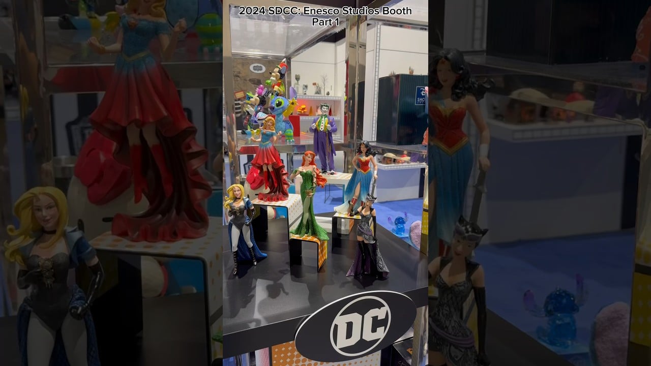 2024 San Diego Comic Con: Enesco Studios Booth Part 1 #disneyprincess #dccomics #dc #shorts