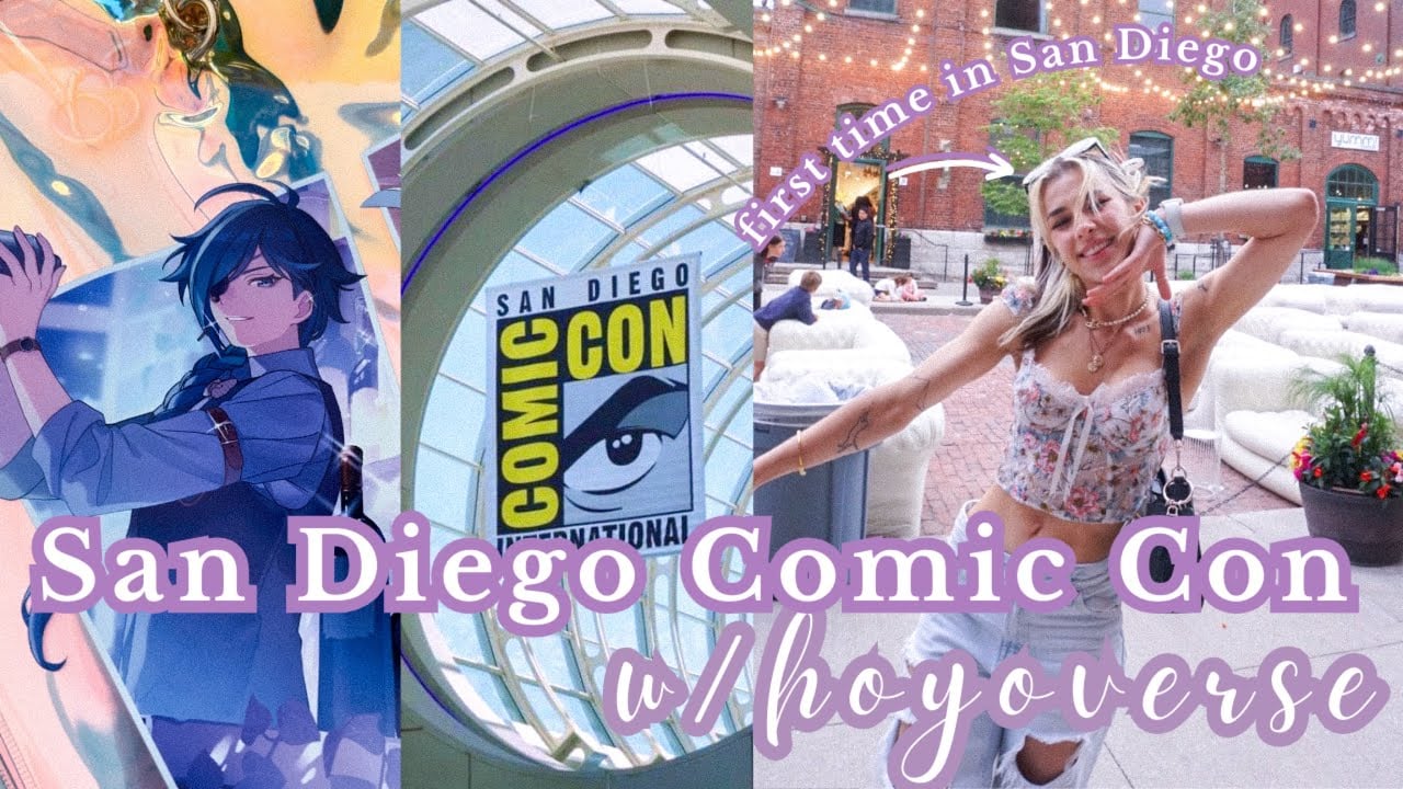 my first time at the comic con w/hoyoverse!⏐SDCC vlog ♡