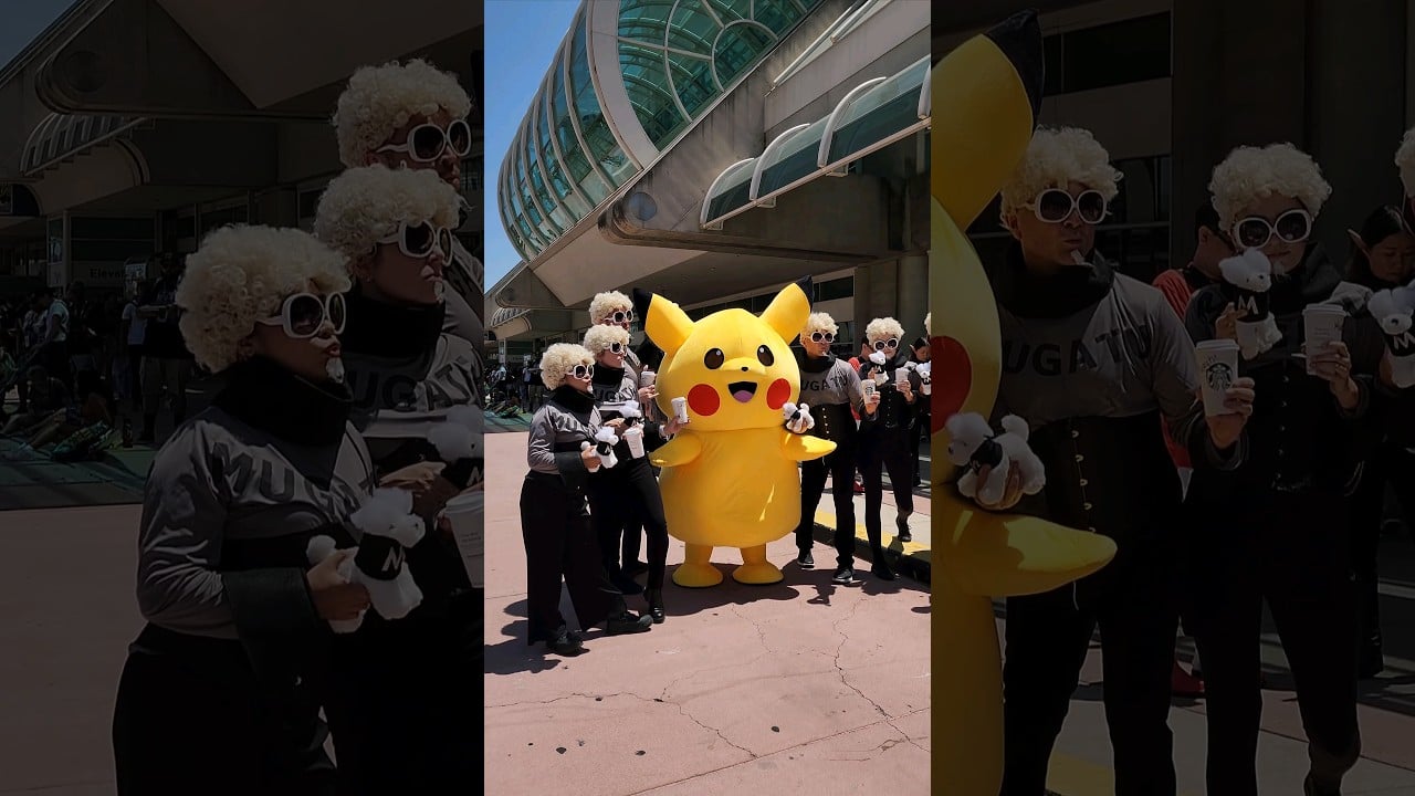 Pikachu and Mugatu at San Diego Comic-Con 2024