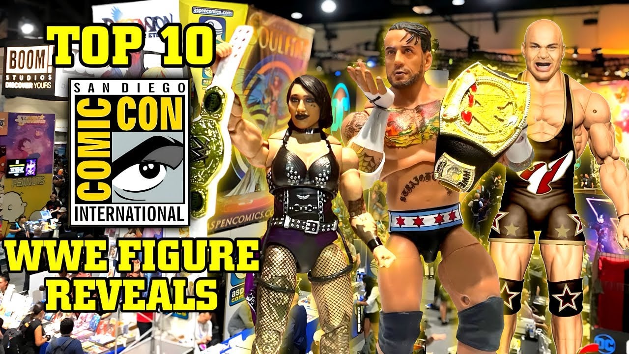 TOP 10 WWE FIGURE REVEALS FROM SAN DIEGO COMIC CON 2024!