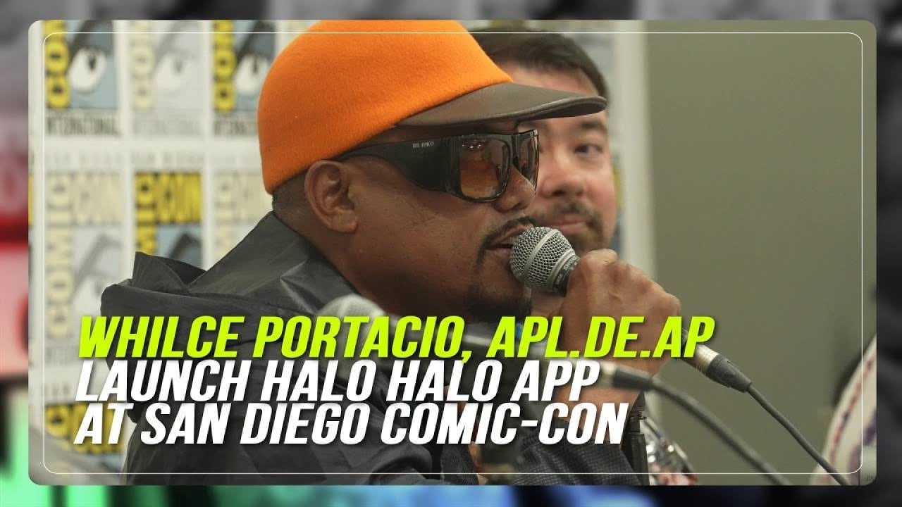 Whilce Portacio, apl.de.ap launch Halo Halo app at San Diego Comic-Con