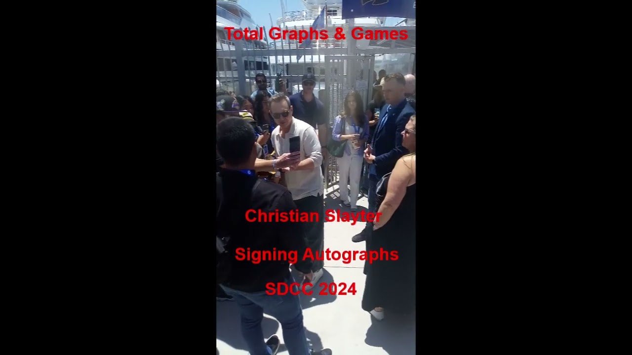 Christain Slayter Signing Autographs at SDCC 2024