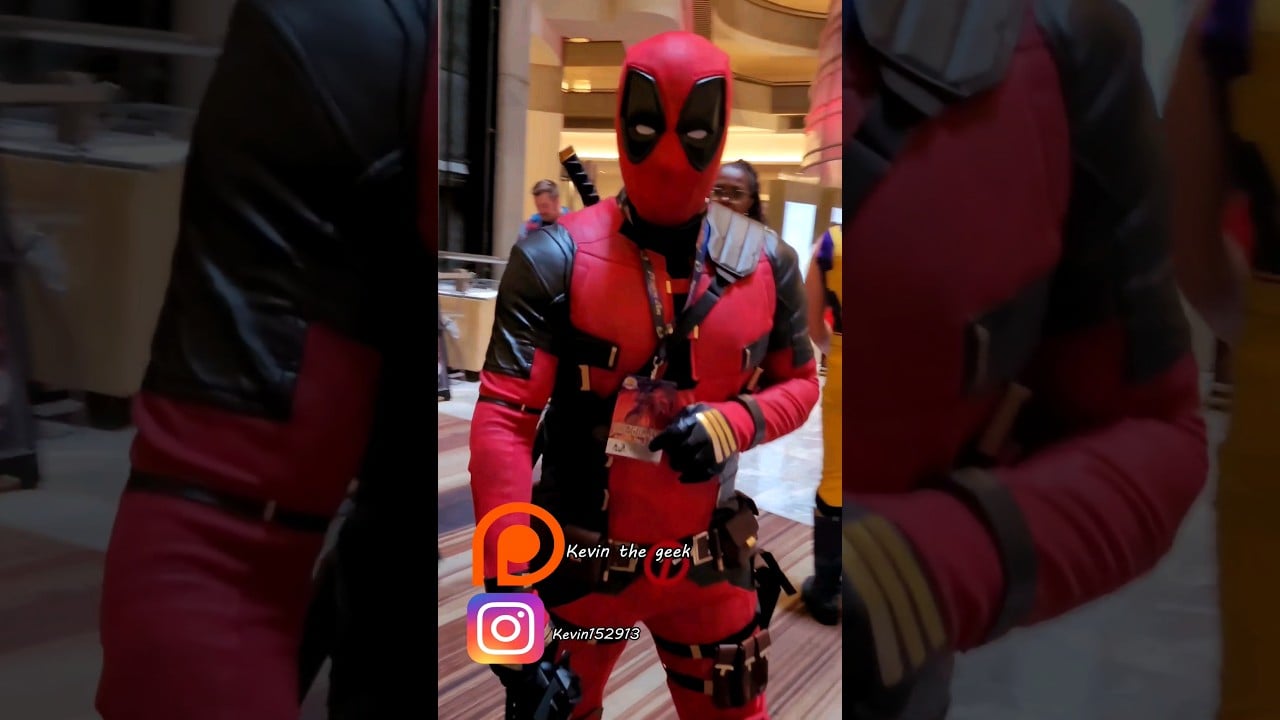 Deadpool At DragonCon 2024 BTS #fy #foryou #foryoupage #dragoncon #deadpool #shorts #viralvideo #fyp