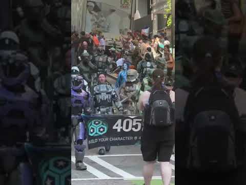 Dragoncon 2024 Parade featuring the Halo 405th Infantry Divisions