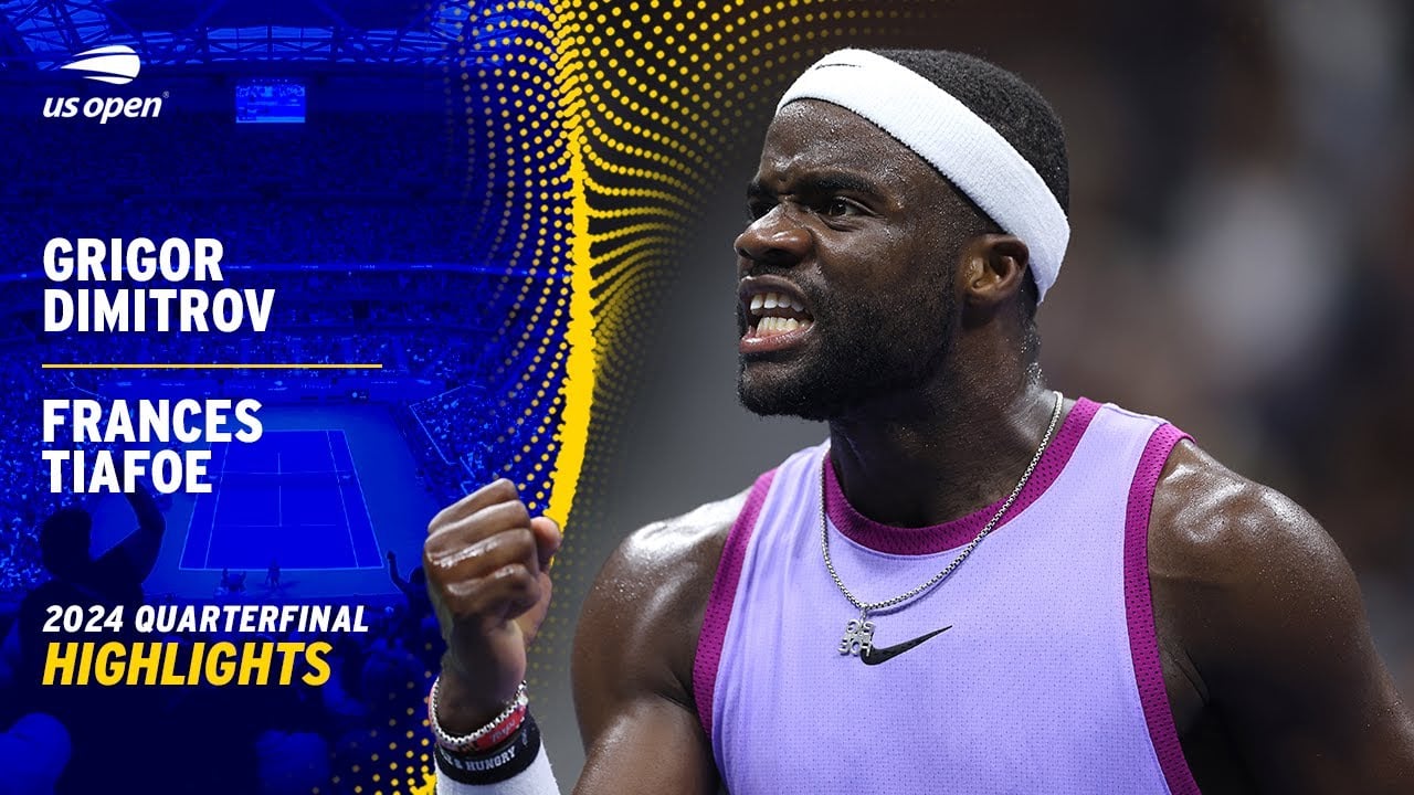 Grigor Dimitrov vs. Frances Tiafoe Highlights | 2024 US Open Quarterfinal