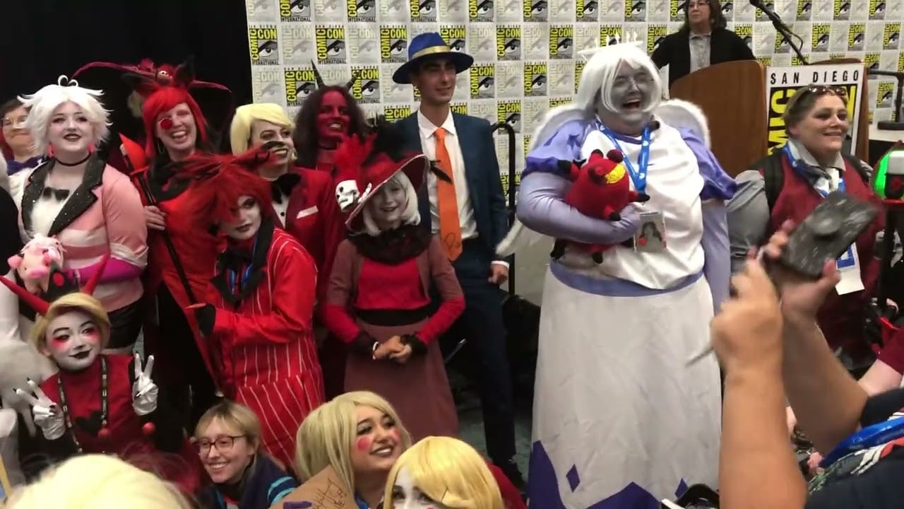 Hellverse Cosplay Group Photo – Hazbin Hotel San Diego Comic Con SDCC 2024 (07-27-24)