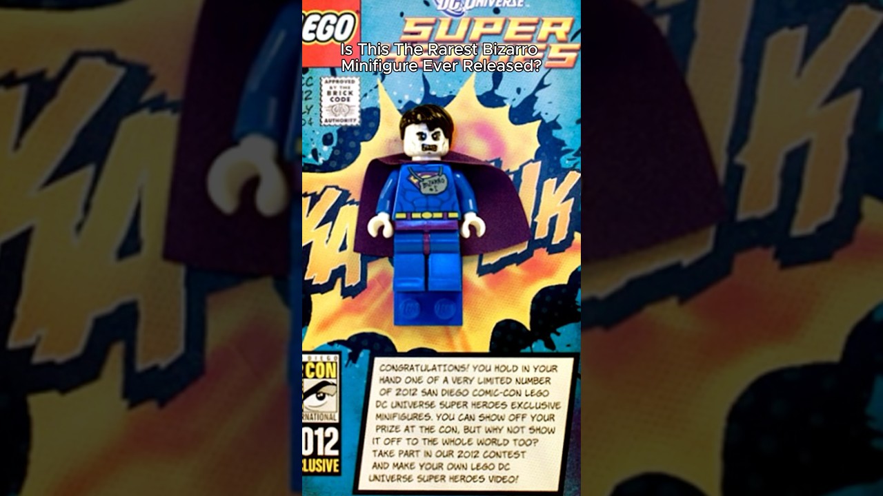 Is This The Rarest Bizarro Minifigure Ever Released? (Comic Con 2012) #lego #dc