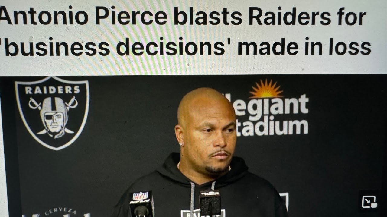 Raiders Antonio Pierce “Business Decisions” Comment Was Not Smart And Lost The Players He Needs