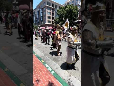 SDCC SAN DIEGO COMIC CON mini street parade!