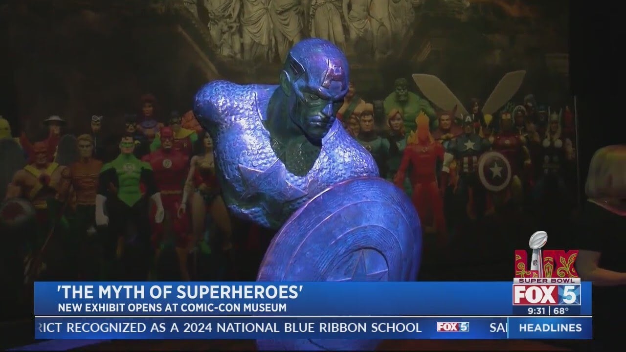 ‘The Myth of Superheroes’ exhibit now open at Comic-Con Museum