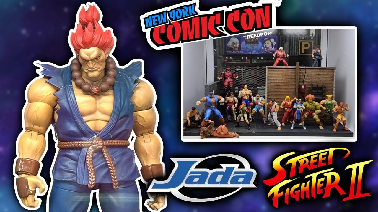 JADA TOYS STREET FIGHTER! DAY 1 OF NYCC! FIRST LOOKS AT AKUMA! ADDITIONAL HEADSCULPTS! MORE COMING!?