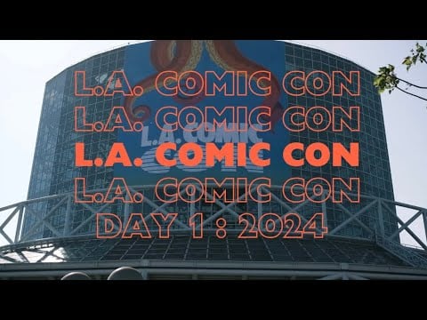 Looking for action figures at L.A. Comic Con 2024 (Day 1)