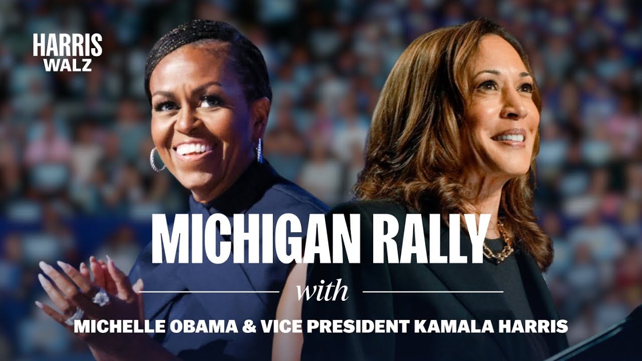 VP Kamala Harris & Michelle Obama | Rally in Kalamazoo, MI | Harris-Walz 2024