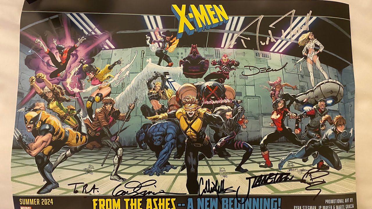 X-Men From The Ashes Marvel Booth San Diego Comic Con 2024 Creative Team Signing #XMen