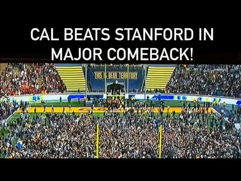 127th Big Game: Cal 24 – Stanford 21 Golden Bears Overcome Cardinal Win 6 Games Become Bowl Eligible