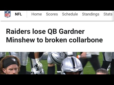 Las Vegas Raiders Gardner Minshew Out ForThe Season By Eric Pangilinan