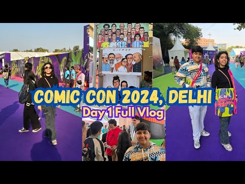 COMIC CON 2024 DELHI [Day 1] Cosplays, Video Games, Action Figure ….also met @Mythpat #comiccon