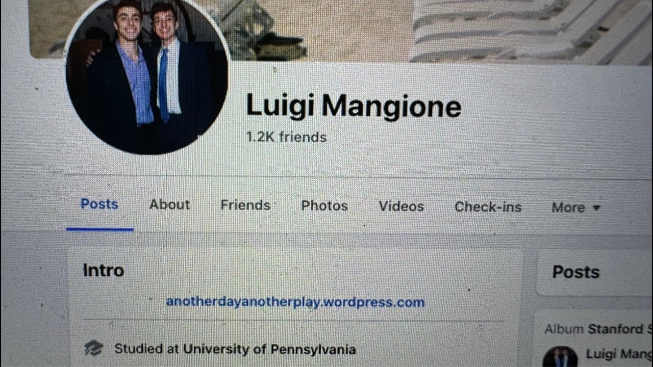 Luigi Mangione Is The Suspect In The Murder Of Brian UnitedHealth CEO Thompson – His Facebook Page