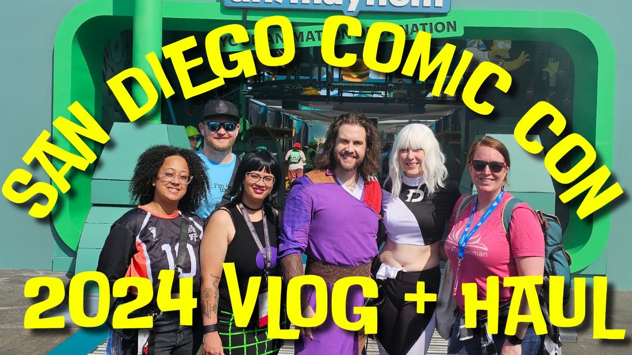 San Diego Comic Con 2024 Vlog & book haul | CHAOS ENSUED [Comic Cons]