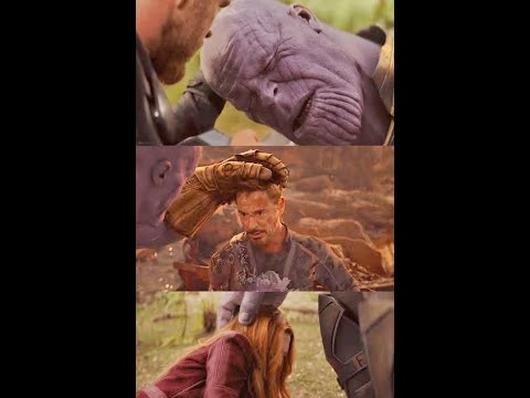 Thor took revenge of Iron Man from Thanos#shorts