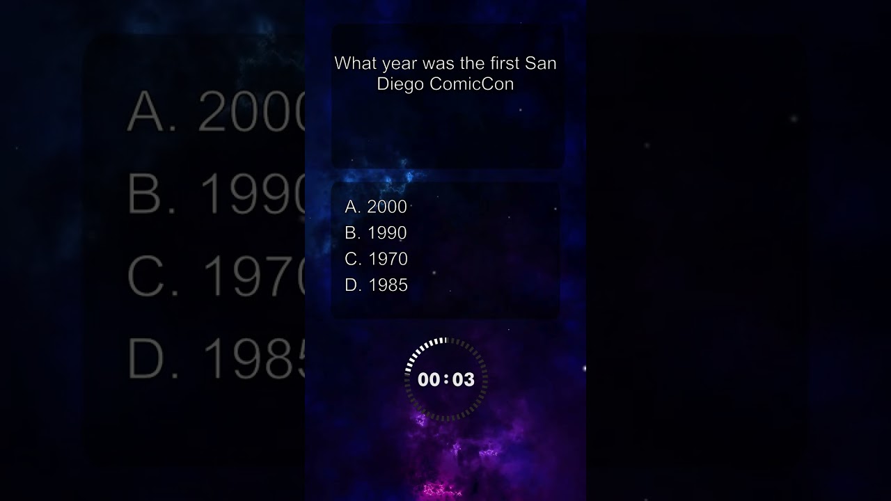 What year was the first San Diego ComicCon