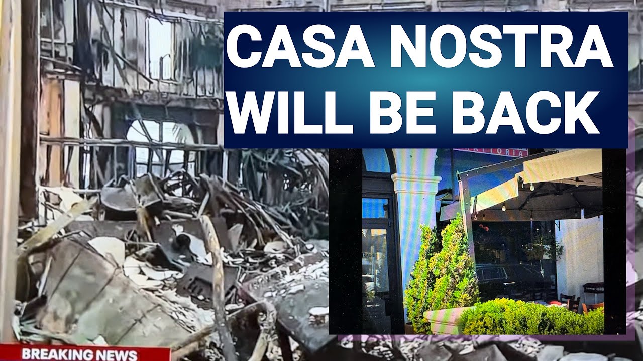 Famed Casa Nostra Restaurant & B Of A ATM Decimated Due To Pacific Palisades Fire In Los Angeles