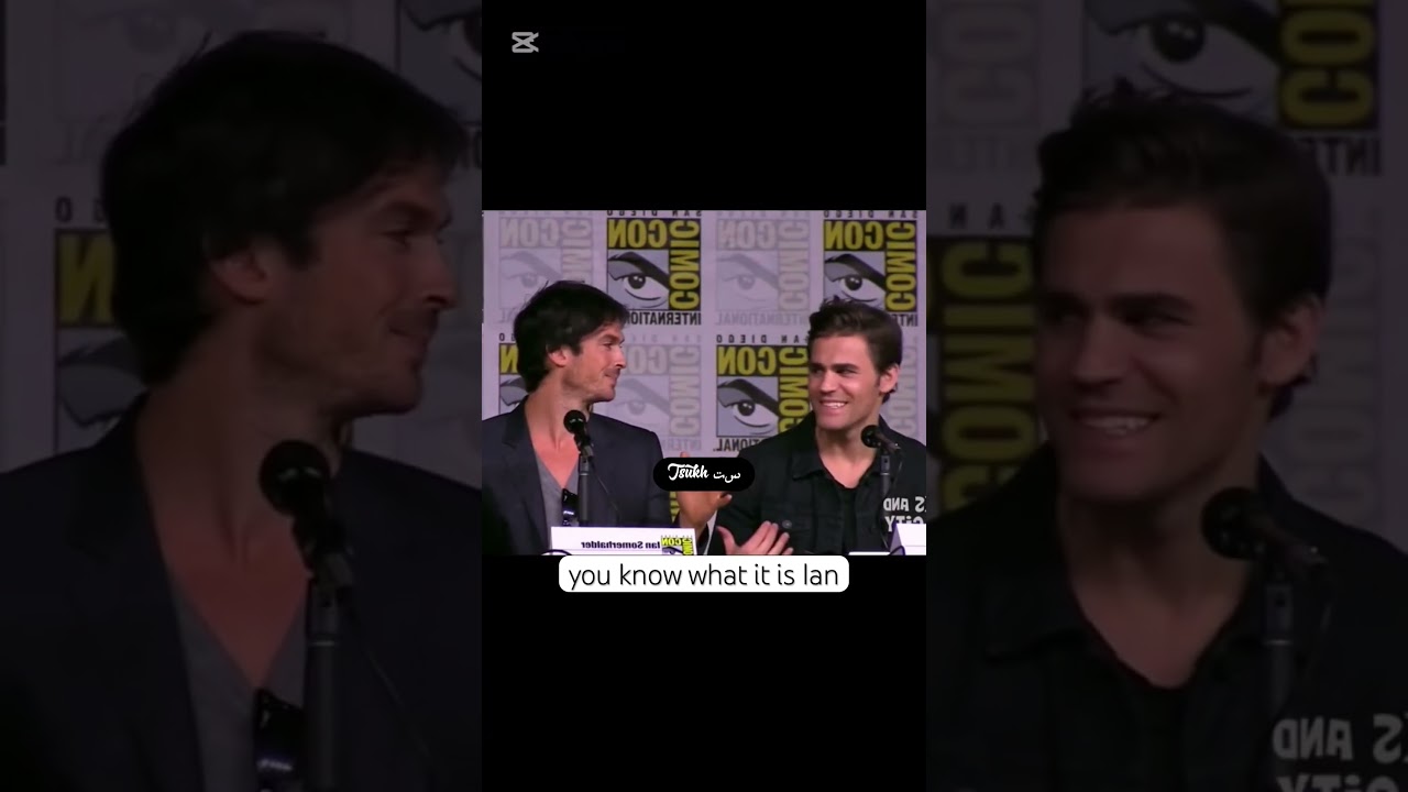 Ian Somerhalder and Paul Wesley In ComicCon Show #iansomerholder #paulwesley #thevampirediaires