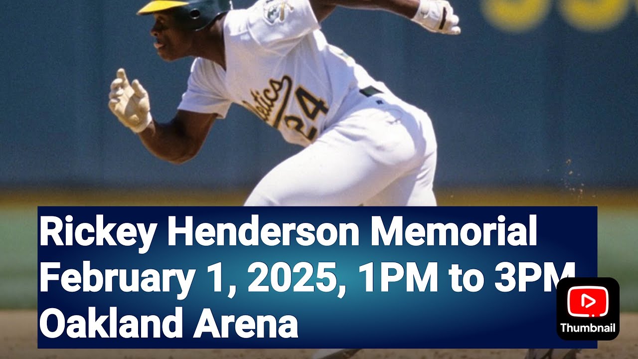 Rickey Henderson RIP: Rickey Henderson Oakland A’s Memorial At Oakland Arena February 1, 2025