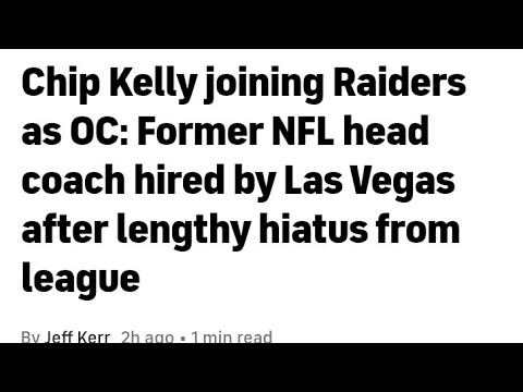 Las Vegas Raiders Hiring Chip Kelly As OC By Eric Pangilinan