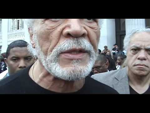 OSCAR GRANT BART SHOOTING: Ron Dellums Oakland Mayor Speaks at City Hall Protest