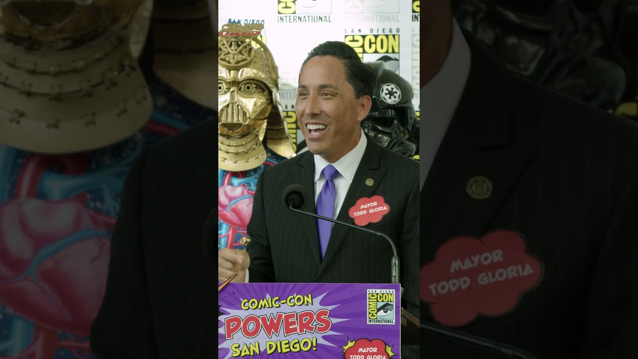 San Diego Mayor Todd Gloria kicks off Comic-Con 2025 at the San Diego Convention Center. #comiccon