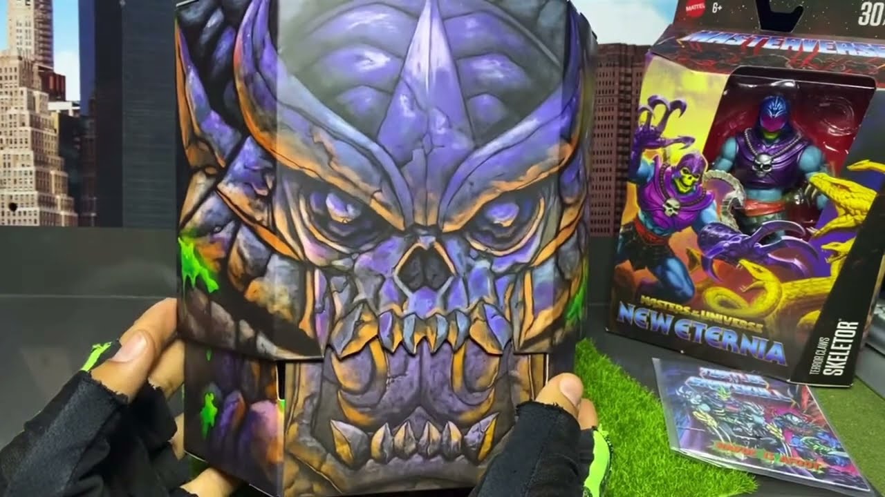 Sdcc 25 The Skele-Shredder Masters of the Universe® Turtles of Grayskull Mattel creations unboxing