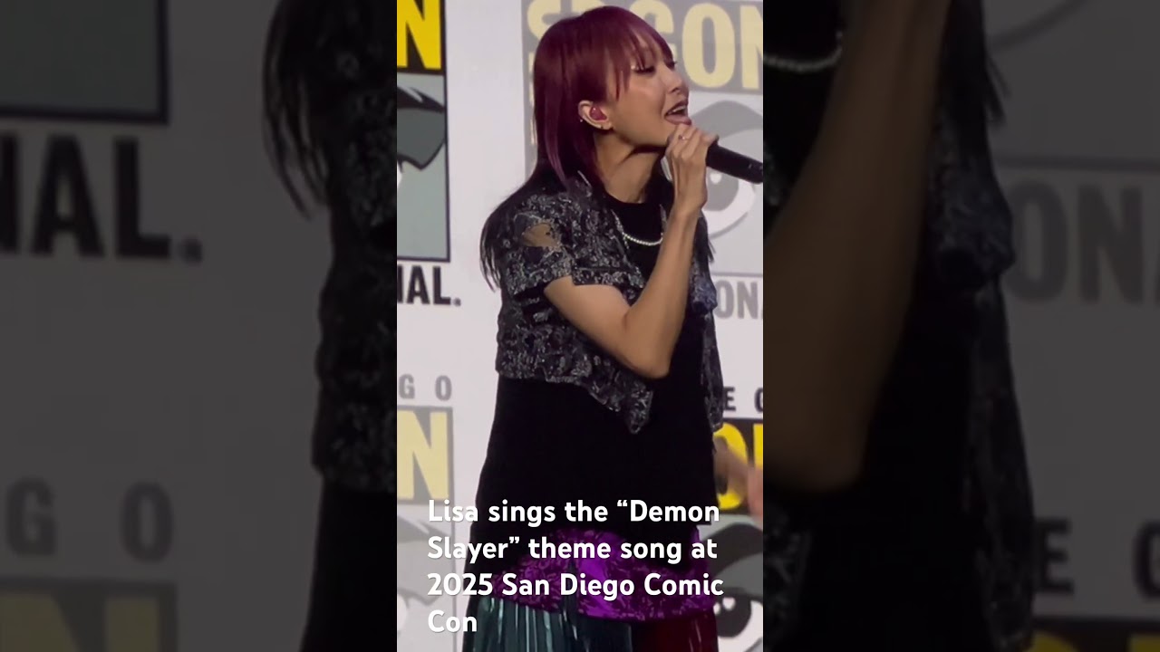 Lisa sings the Demon Slayer theme song at the 2025 San Diego Comic Con #SDCC #SDCC2025 #DemonSlayer