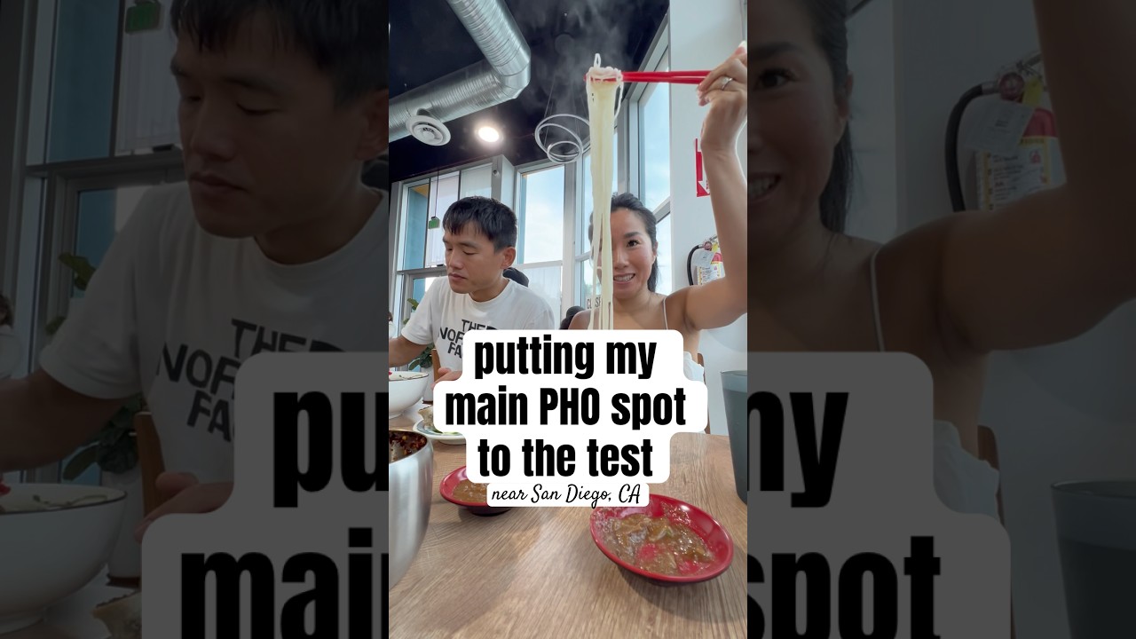 trying a new pho spot, PHONOMENAL, near San Diego
